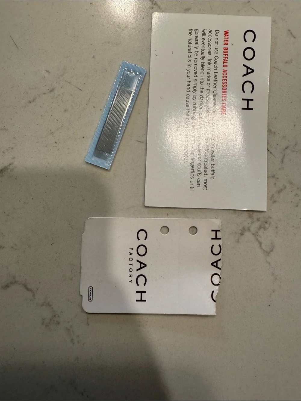 Coach Black Leather Card & Key Holder